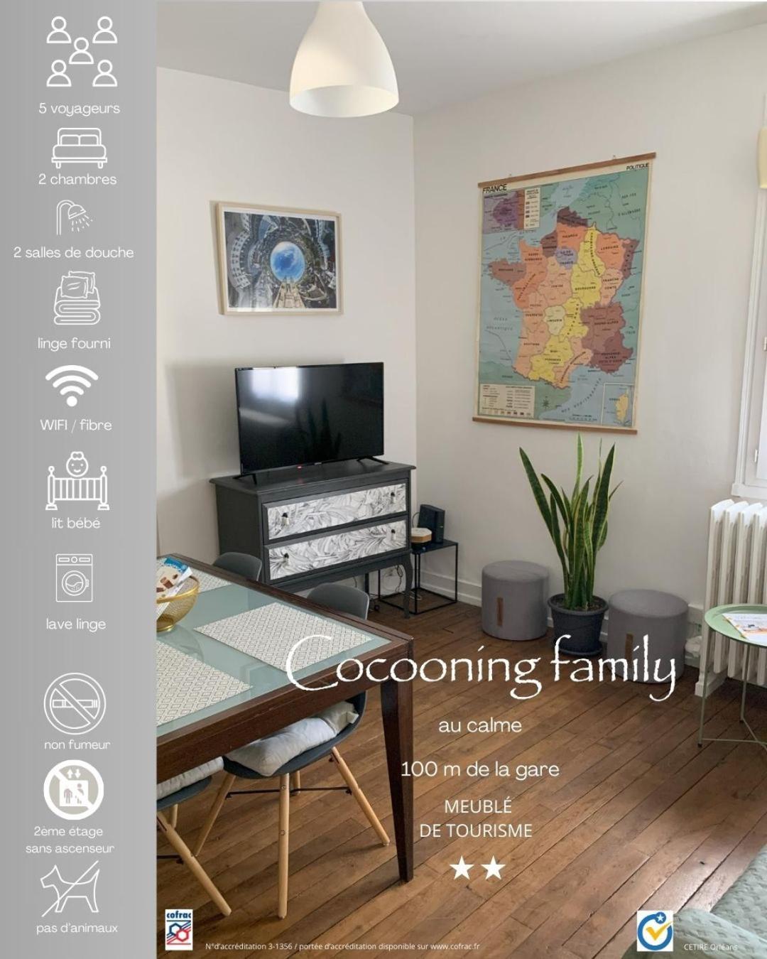 *Cocooning Family* Leilighet Tours Eksteriør bilde
